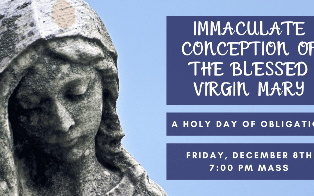 The Solemnity of the Immaculate Conception of Mary